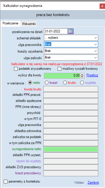 kalkulator Nowy Ład